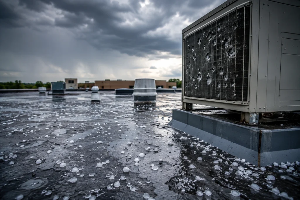 Commercial Hail Damage Insurance Claim 2