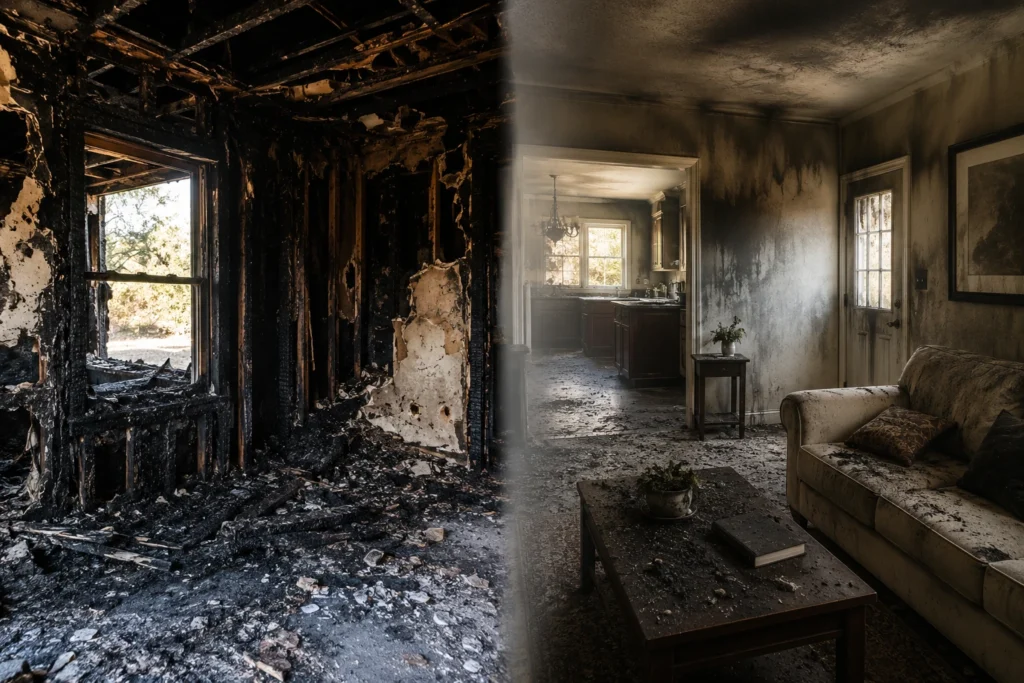 Fire Damage vs Smoke Damage Insurance 1